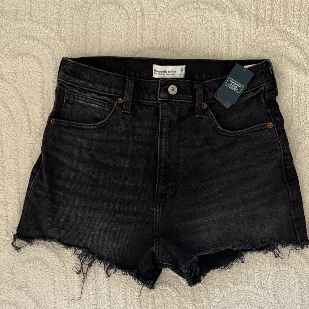 Abercrombie & Fitch Black Jean Shorts